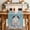 Blue, variant on Easter Bunny Table Runner - 60 Inch Long Colorful Eggs Cute Rabbit Blue Country Wooden Cotton and Linen Blended Dress Scarves Farmhouse Table Runner for Kitchen Dining, Coffee Table, 13" x 60"