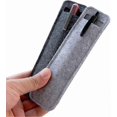 thumbnail image 1 of Mini Felt Pen Bag Delicate Gray*light Gray 6.69*1.77 Inches, 1 of 4