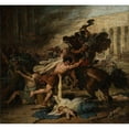 thumbnail image 3 of François Joseph Heim 16x15 Black Modern Framed Museum Art Print Titled - The Sack of Jerusalem by the Romans (1824), 3 of 5
