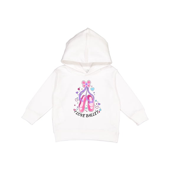 Inktastic I Love Ballet Slippers Toddler Hoodie