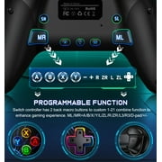 Switch 2 Controller, Wireless Switch Pro Controller for Switch/Switch 2/OLED/PC/Android/IOS, 2 Pack