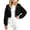 Black, variant on Kids Girls Full Zip Cropped Hoodies Casual Long Sleeve Hooded Sweatshirt Fleece Jogger Jacket Fall Tops Gray 13-14 Years Fashion