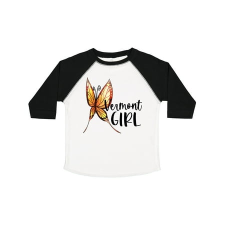 

Inktastic Vermont Girl- Butterfly Gift Toddler Toddler Girl T-Shirt