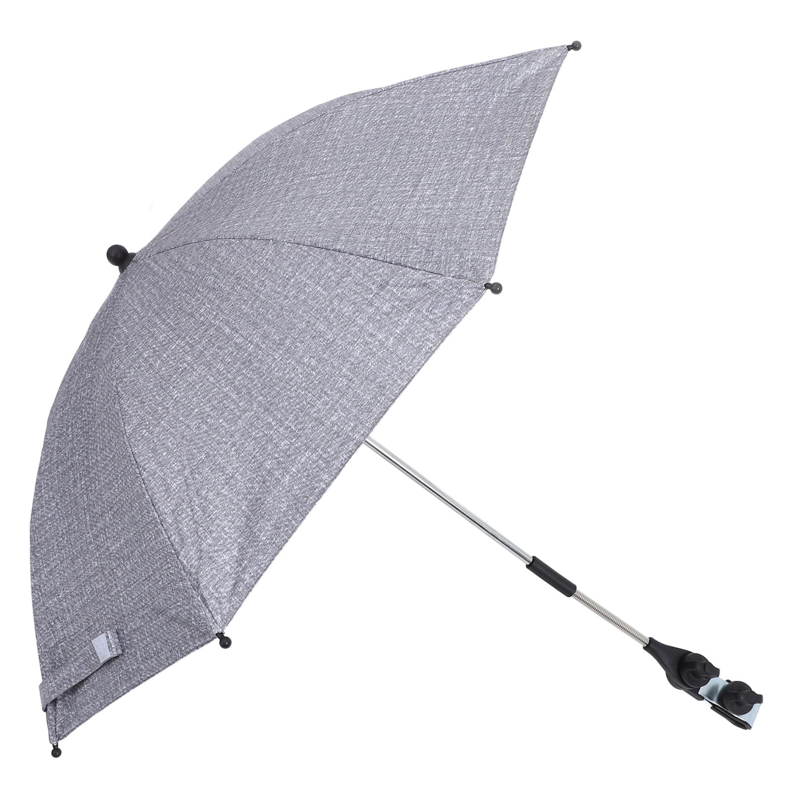 QIFULL Child Stroller Sunshade Umbrella Grey Cloth Wind Resistance 1 Set
