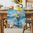 thumbnail image 5 of Table Runner Daisy Vase Table Decoration for Kitchen Dinning Starfish Abstract Painting Table Decoration for Indoor Outdoor Party Wedding Decor 13x90 Inch, 5 of 7