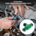thumbnail image 2 of Inyector de combustible para Nissan Sentra 1.8 2.5 04-06 coincidencia de flujo No.16600-4Z800 boquilla de combustible verde 1 Pc, 2 of 7