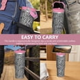 thumbnail image 7 of 30oz Handheld Travel Tumbler with Handle – Double Wall Stainless Steel Insulated Cup, Flip Straw Lid, Leak-Proof & BPA-Free for Hot and Cold Drinks – Durable Coffee & Juice Mug Pink, 7 of 7