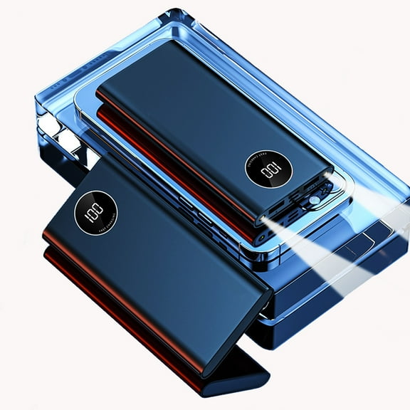 Hotpom 22.5W Fast Charging Power Bank, 10000mAh Portable Charger, with LED Digital Display and Flashlight, Outdoor Emergency Backup Battery Pack, Compatible with iPhone, Samsung, Black