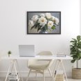 thumbnail image 3 of Stupell Industries French Country In Full Bloom White Peonies Black Floating Frame Canvas Art, 25 x 17, by Petals Prints Design, 3 of 8