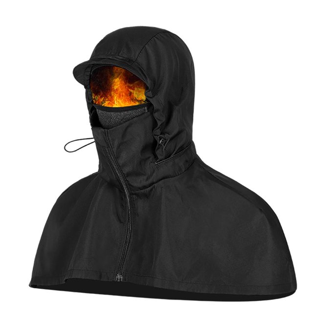 Pasamontañas Cubierta De Cara De Doble Capa A Prueba De Viento Forro Polar Cubierta Térmica De Esquí Con Agujero Para Gafas Con Cordón Para Hombres Mujeres Invierno Al Aire Libre Esquí Ciclismo Eigraketly OD014229-00