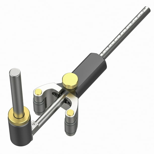 Medidor de marcado de madera Tomshoo Marcador 120mm deslizante recto borde curvo guía de carpintero