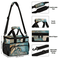 thumbnail image 2 of Herdesigns Vintage Nautical Sea Turtle Large Lunch Box for Adults Women Men with Adjustable Shoulder Strap, Insulated Reusable Lunch Bag Leakproof Cooler Tote Bag, 2 of 7