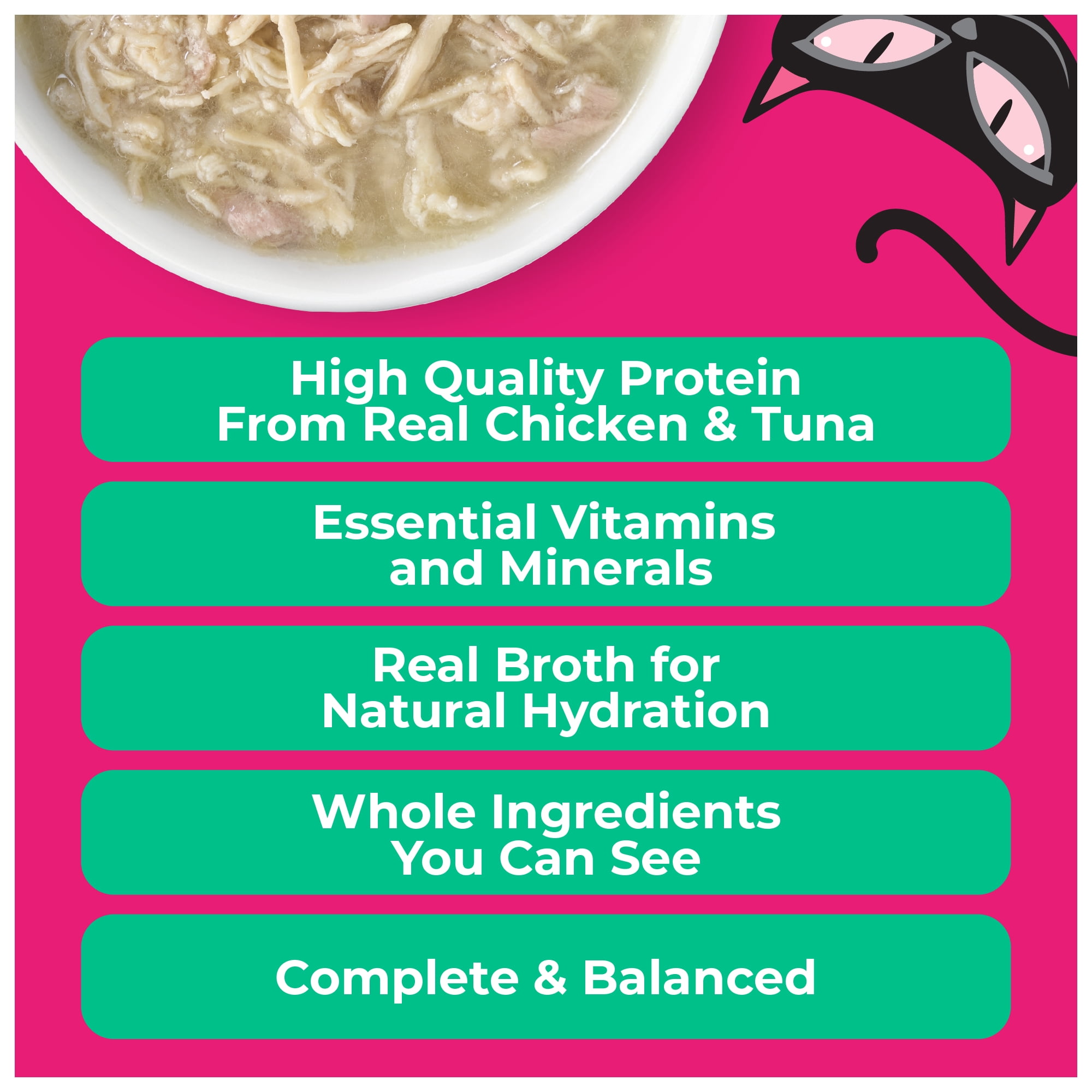 Tiki Cat Born Carnivore Wet Cat Food, Chicken Breast & Tuna Recipe in Broth, 2.4 oz. Can