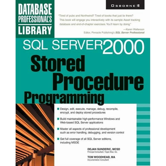 Database Professional's Library SQL Server 2000 Stored Procedure Programming, (Paperback)