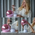 thumbnail image 6 of Disco Ball Diffuser - Essential Oil Aromatherapy Rotating Disco Diffuser, Pink 300mL, 6 of 6