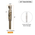 thumbnail image 2 of Uxcell 3pcs 3/4" Brocas de Tornillo, Broca de Acero de Alta Velocidad M35 Cobalto para Metal, 2 of 6