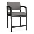 thumbnail image 1 of Lenox Steel Reception Waiting Room Hip Chair / Black Steel / Light Gray, 1 of 5