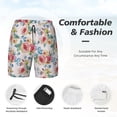 thumbnail image 5 of Daiia Rose Flowers Mens Swim Trunks Swim Shorts Quick Dry Swim Shorts with Mesh Lining Pockets-3X-Large, 5 of 9