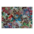 thumbnail image 3 of Peacock Cutting Board, Colorful Floral Art Bird Feather Patterns and Leaves Art Print, Decorative Tempered Glass Cutting and Serving Board, Small Size, Green Blue Red, by Ambesonne, 3 of 5