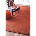 thumbnail image 2 of Nuloom 7'6 x 9'6 Hand Woven Chunky Loop Jute Rug in Terra, 2 of 3