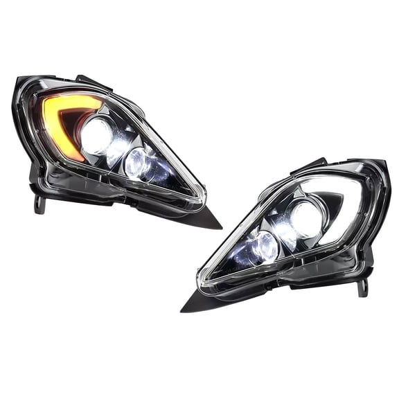 NATEFEMIN LED Headlights Set Replacement for YAMAHA RAPTOR YFZ 450 700 700R YFM 250 350 2006-2024