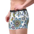 thumbnail image 3 of Kdxio Men's Boxer Briefs with Flowers and Butterflies Print - Comfortable and Breathable Underwear for Everyday Wear, 3 of 7