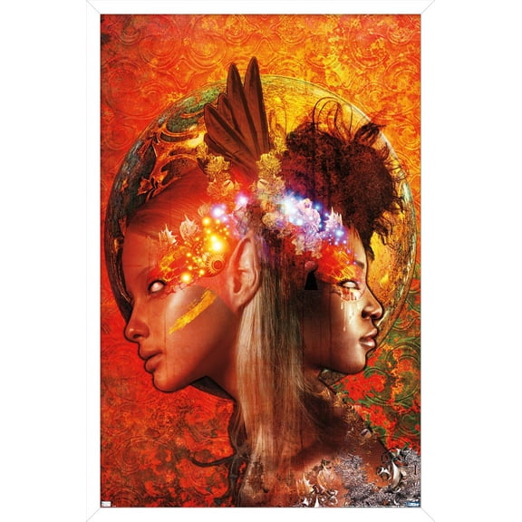 Jena DellaGrottaglia: Cosmic Zodiac - Gemini Wall Poster, 14.725" x 22.375" Framed