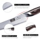 thumbnail image 2 of Cuchillo de Cocina HOSHANHO de 6 Pulgadas, Ultra Afilado, Acero Inoxidable Japonés de Alto Carbono, Cuchillo de Chef Multifuncional con Mango Ergonómico de Madera Pakkawood, 2 of 7