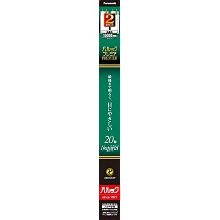 

Panasonic Fluorescent Straight Tube 20 Shape 2 Pieces Natural Color Paluk Premier Starter Shape FL20SSENW18HF22K