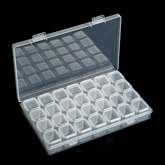 SOPOTUTU Craft Organizer Box Jewelry Box Transparent 1Pcs