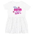 thumbnail image 3 of Inktastic Big Sister Again with Flowers and Arrow Girls Toddler Dress, 3 of 5