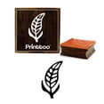 thumbnail image 1 of Printtoo Craft Textile Leaf Design Diary Card Print Square Wooden Rubber Stamp-2 x 2 Inches, 1 of 2