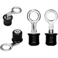 thumbnail image 1 of Paquete de 2 tapones de drenaje, tapón de drenaje de goma con asa a presión, tapón para fregadero con asas de acero inoxidable, 1 of 5