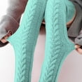 thumbnail image 6 of 1Pair/2Pairs Women's Thigh High Socks Over the Knee Cable Knit Boot Socks, Long Warm Fashion Leg Warmers Winter, 6 of 6