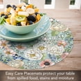thumbnail image 6 of CounterArt Nature's Notebook Reversible Round Easy Care Flexible Placemat 4 Pack, 6 of 7