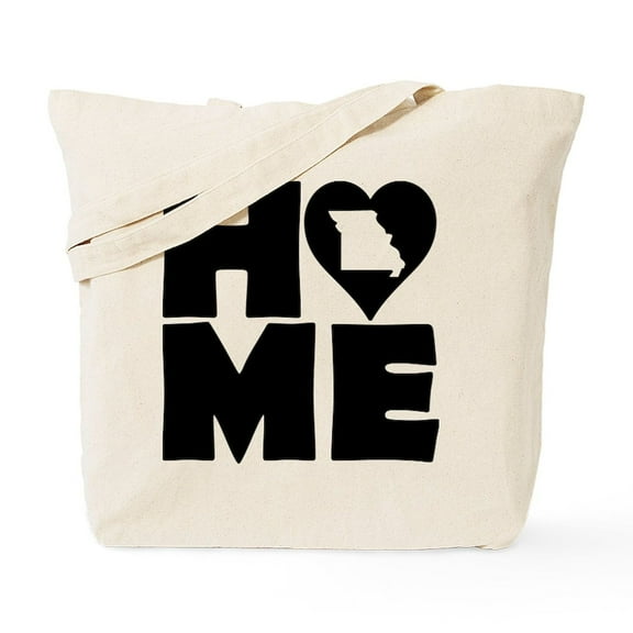 CafePress - Missouri Home Tees Tote Bag - Unisex Canvas Tote Bag, Beige, 1-Piece