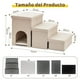 thumbnail image 3 of Escaleras para Perros Plegable, Rampas para Mascotas 3 Capas con Cama y Almacenamiento, 45 cm Alto, 150 lbs máx, Enlace de Cremallera, Ideal para Gatos y Perros Pequeño, Mediano o Grande, 3 of 7