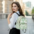 thumbnail image 6 of FORMRS Mini Backpack Purse for Women Quilted Travel Daypack Casual Shoulder Bag, Green Floral, 6 of 7