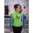 thumbnail image 2 of Butterflies W Leopard Print T-Shirt Women -Image by Shutterstock, Female Large, 2 of 4