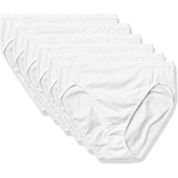 Hanes Ultimate Women's High-Waisted Panties, Moisture-Wicking Cotton ...