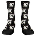thumbnail image 4 of Bas Roses 67 Chaussettes 6 7 Nouveauté Six Seven Chaussettes Crew pour Garçons Filles Hommes Femmes, 4 of 5