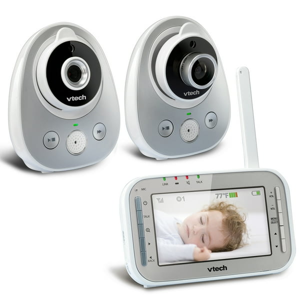 Vtech Vm342 2 Video Baby Monitor Wide Angle Lens 2 Cameras Walmart Com Walmart Com