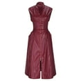 thumbnail image 6 of YUNAFFT Fashionable Women's Sleeveless Bodycon Dress Featuring a Front Zipper and Contoured Waist in a Classic Solid Hue, 6 of 6
