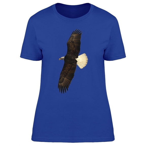 Bald Eagle Banked Turn Airborn Tee Women's -Image by Shutterstock