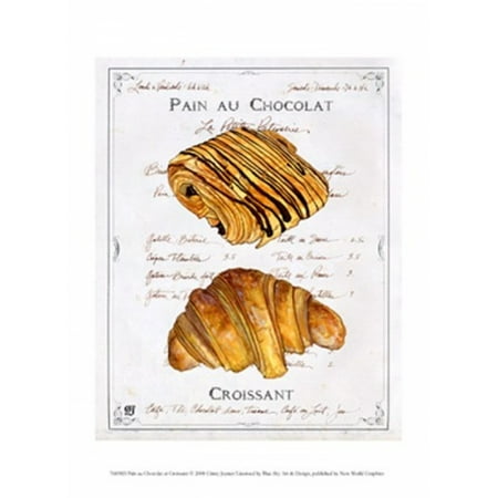 Pain Au Chocolat Et Croissant Poster Print By Ginny Joyner 10 X 13 Walmart Com Walmart Com