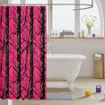 thumbnail image 3 of Manfei Minimalst Camouflage Shower Curtain 72Wx78L, Contemporary Art Camo Bath Curtain, Pink, 3 of 5