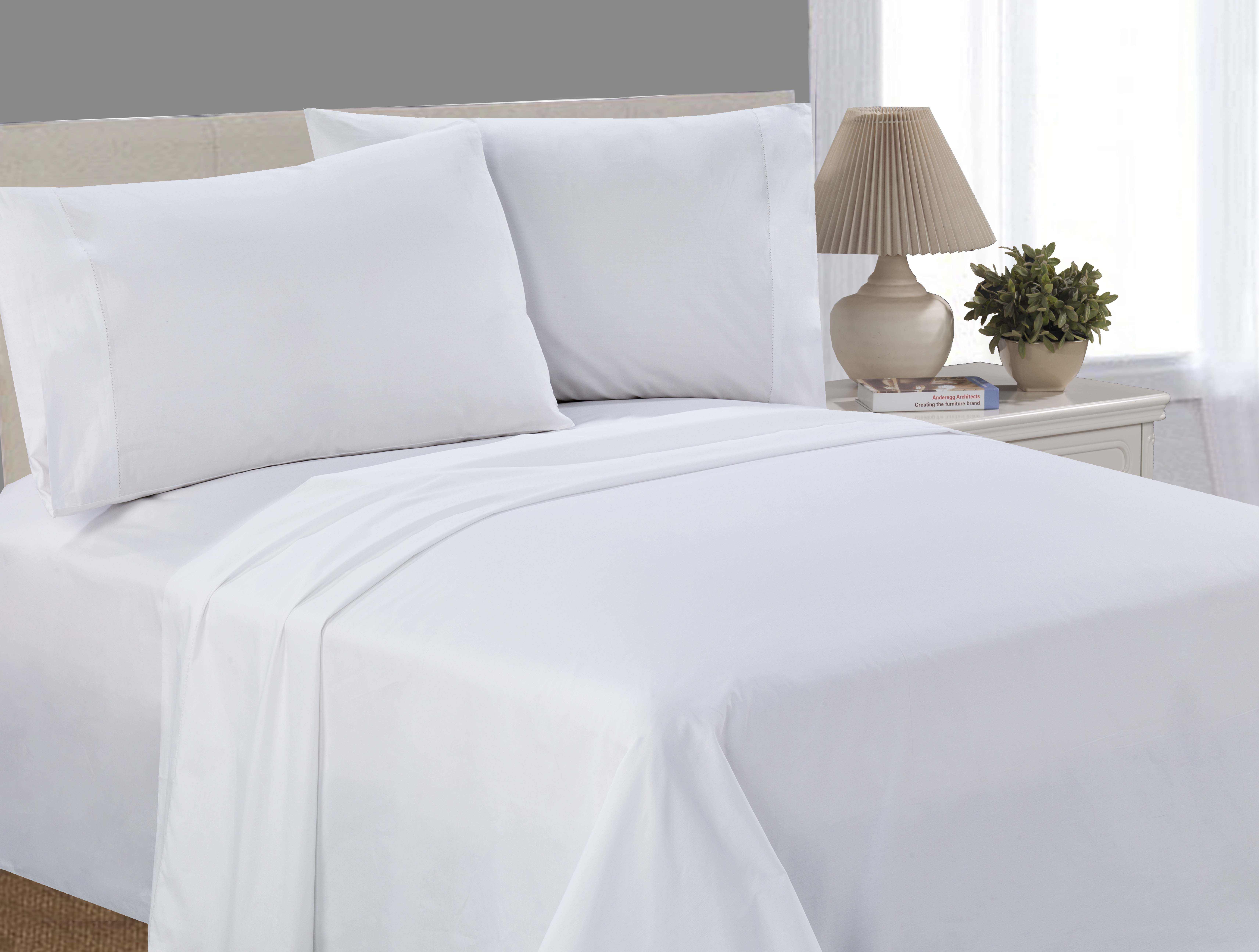 Mainstays 200 Thread Count Percale White Pillowcase, 2 Count Walmart