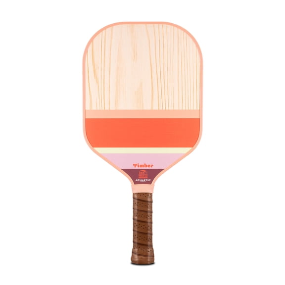 Athletic Works Timber Wooden Pickleball Paddle, Orange