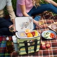 thumbnail image 5 of FORMRS Insulated Cooler Bag 24 Cans Capacity Soft Leakproof Lunch Box with Side Pockets, Colorful Martini, 5 of 7
