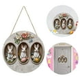 thumbnail image 2 of YWIYIUD 1PC Easter Wreath Rabbit Wooden Front Door Wreath 12 Inch, Easter Rabbit Eggs Wooden Sign, Round Easter Hanging Sign for Holiday Home Door Wall Farmhouse Decorations Indoors Outdoors, 2 of 9